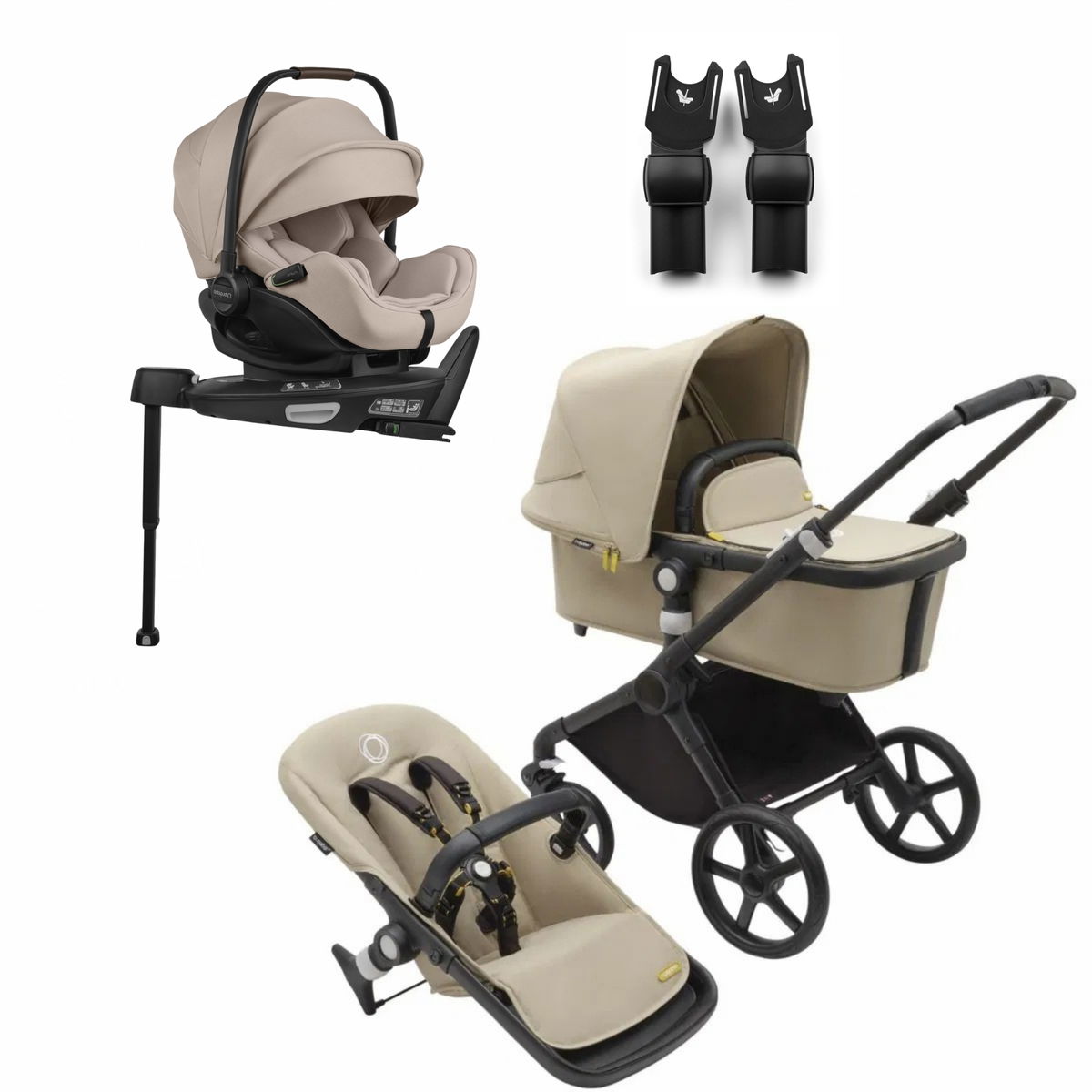 bugaboobugaboo   Fox Cub 3in1 Bundle black/desert beige