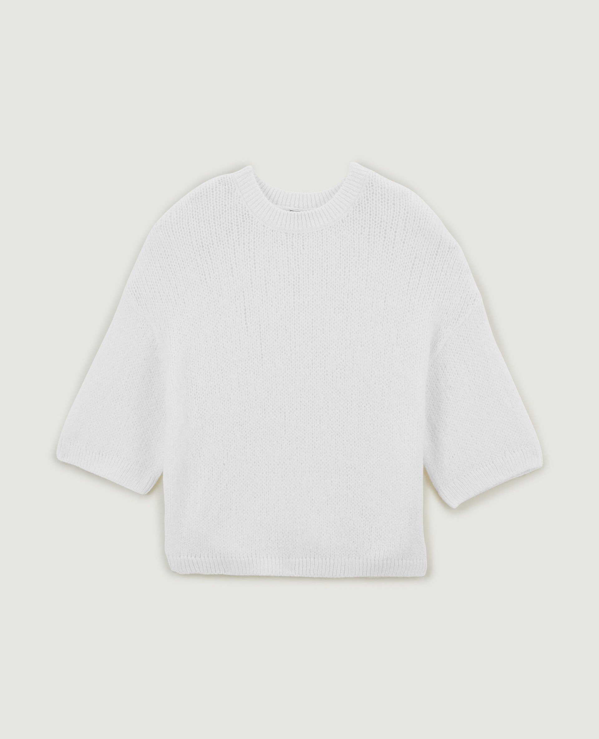 Pull manches courtes - Blanc