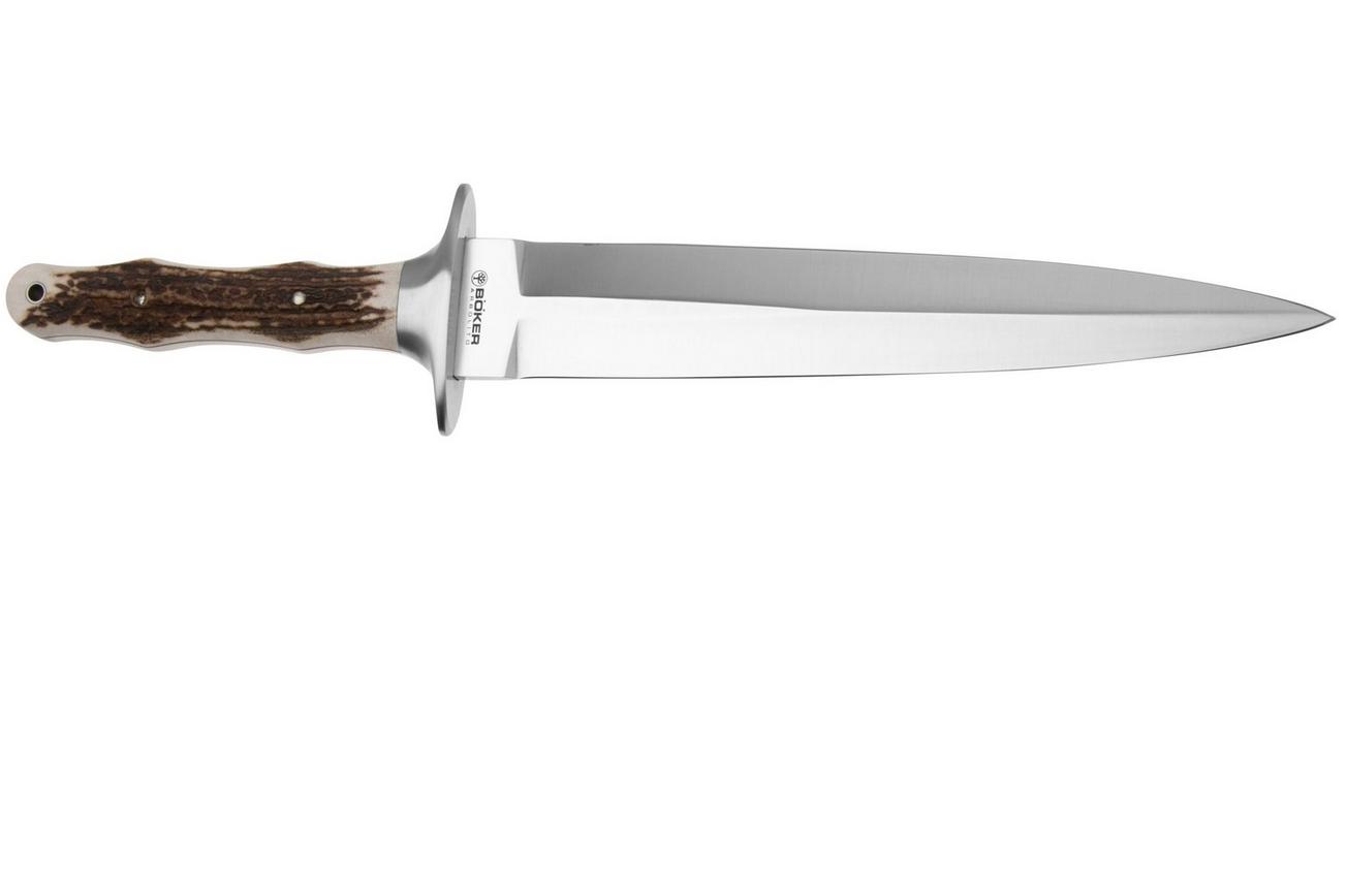 Böker Arbolito Colmillo HX 02BA5918HX Stag, vaststaand mes