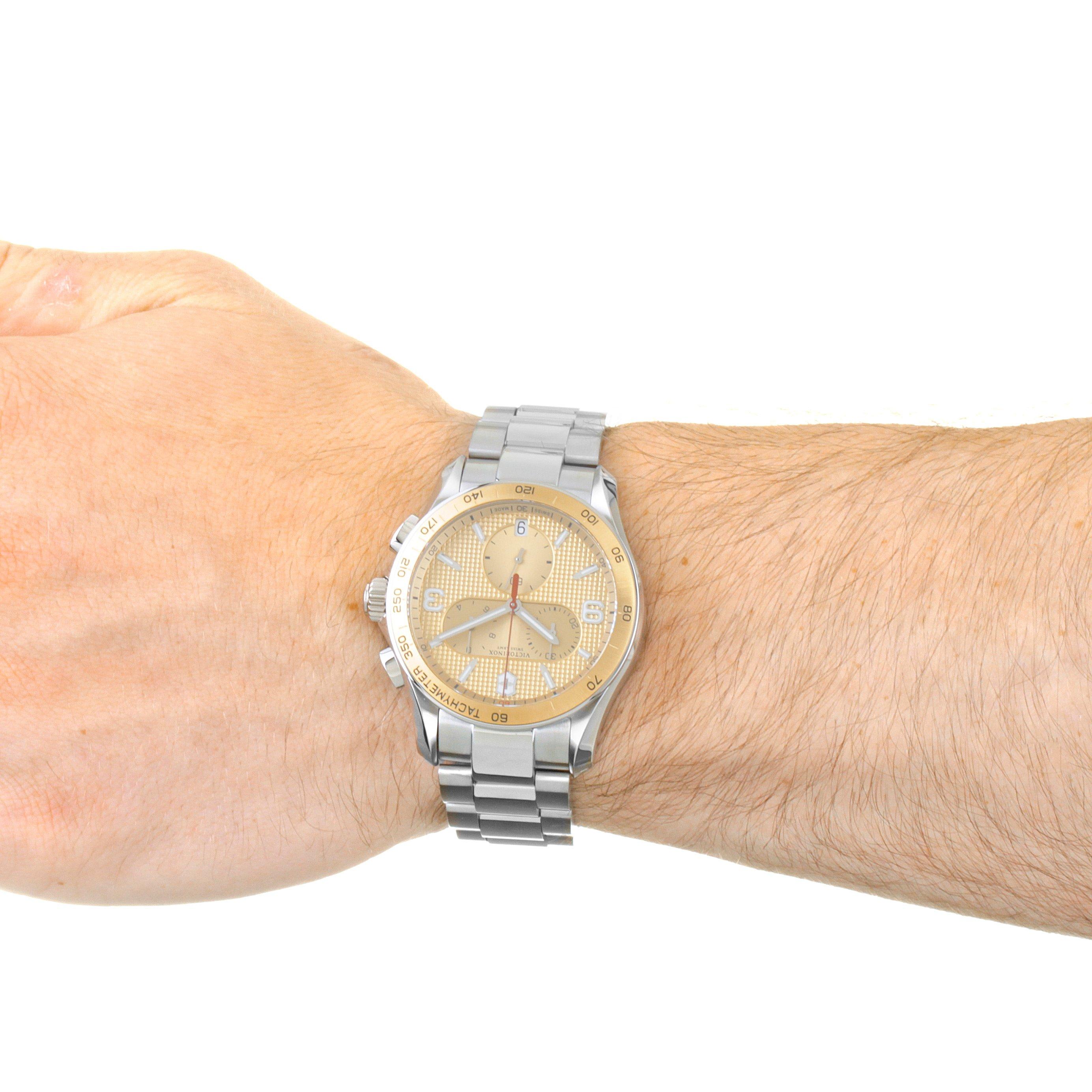 Victorinox Swiss Army Chrono Classic Stainless Steel Luxury Analogue Quartz Watch