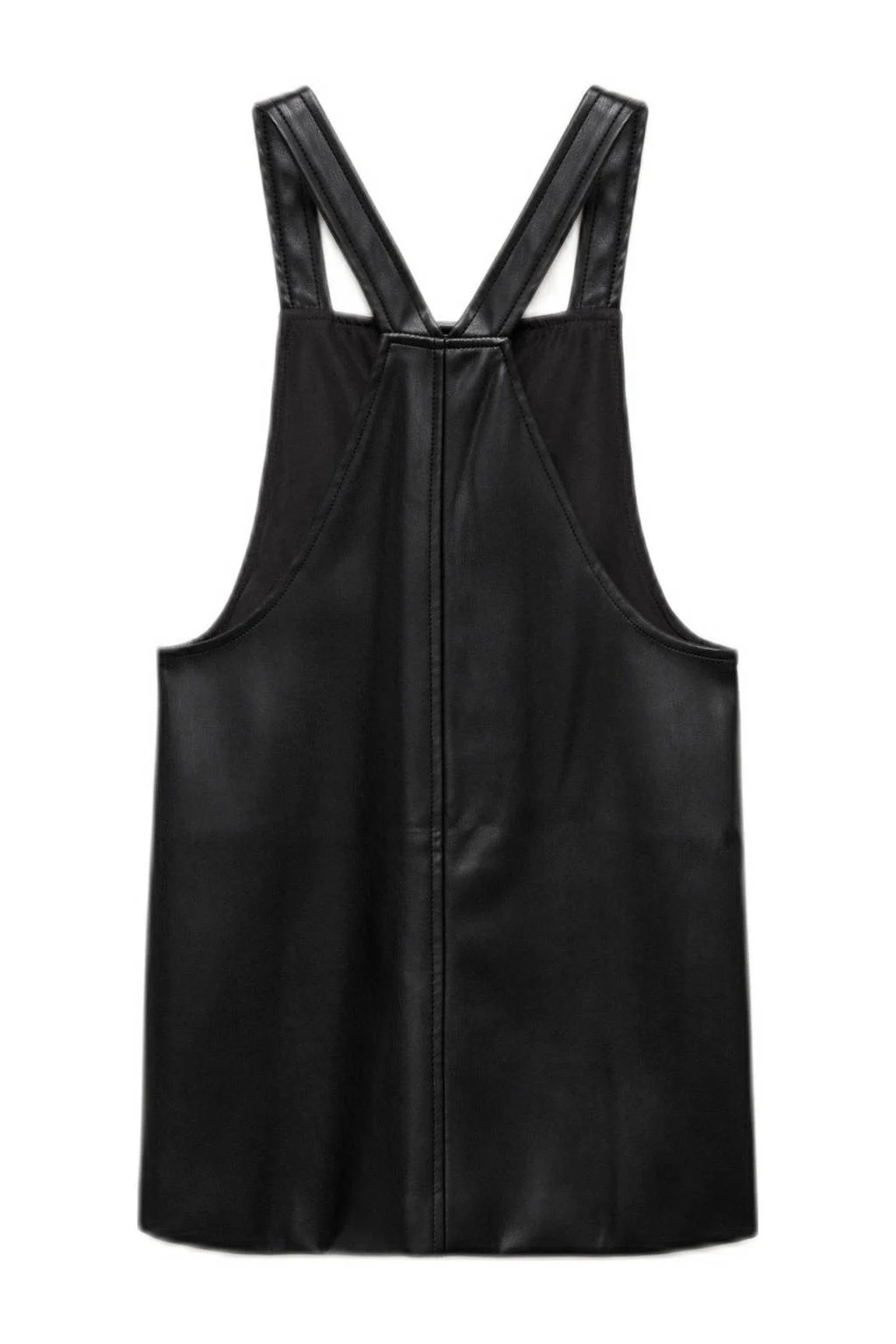 Mango Kids imitatieleren overgooier zwart