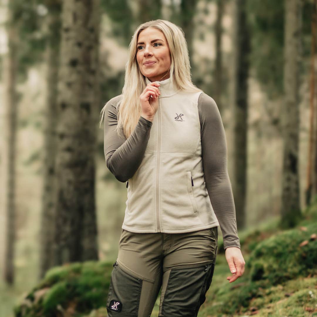 Essential Fleece Vest Dame Peyote