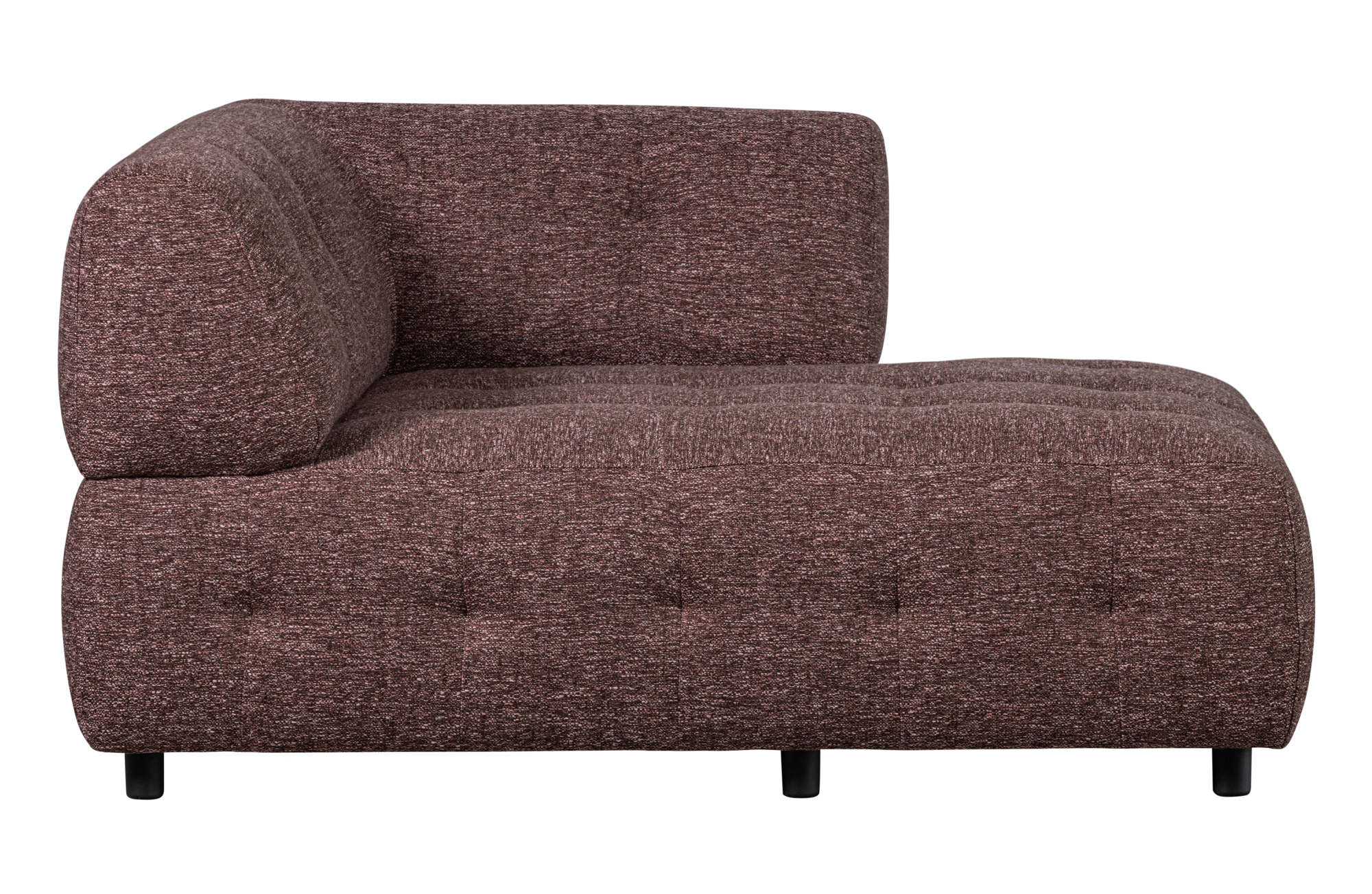 1,5-zits chaise longue Louis melange met arm rechts Louis 1,5-zits chaise longue met arm rechts Melange - Mauve