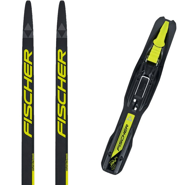 Pack ski de fond FISCHER CARBONLITE CLASSIC JR + Fix