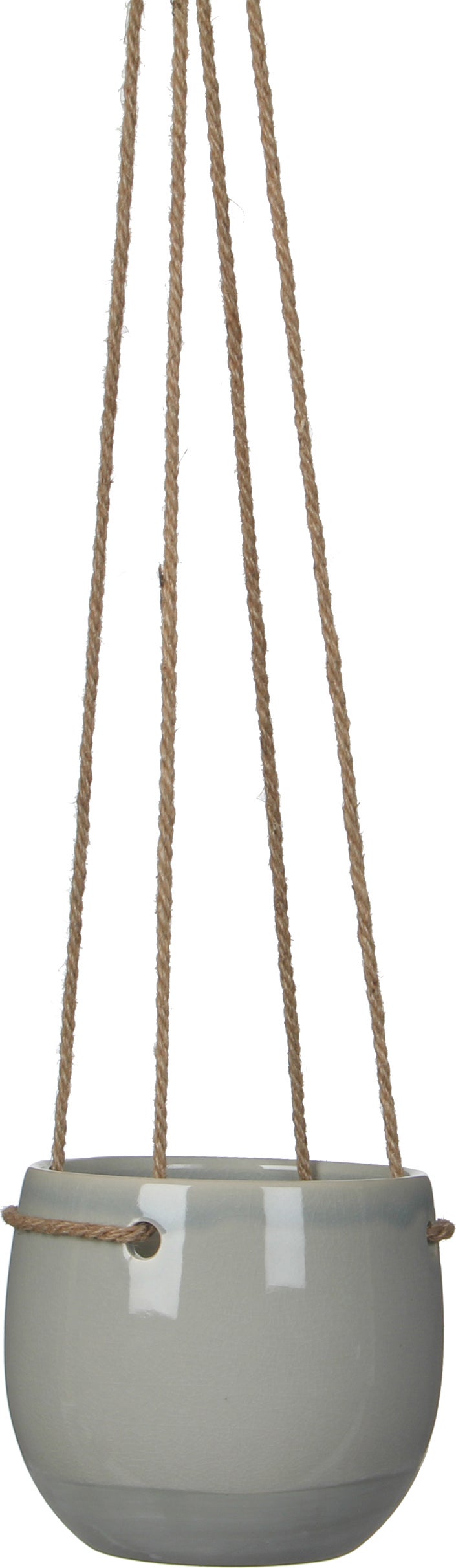 Mica Decorations hangpot Resa D 13,5 H 11,5 lichtgrijs
