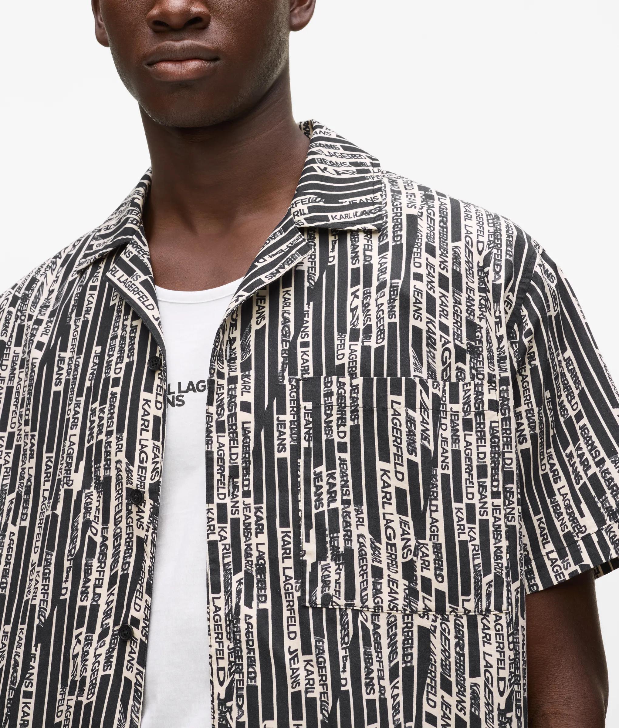 Shirt met logoprint en korte mouwen