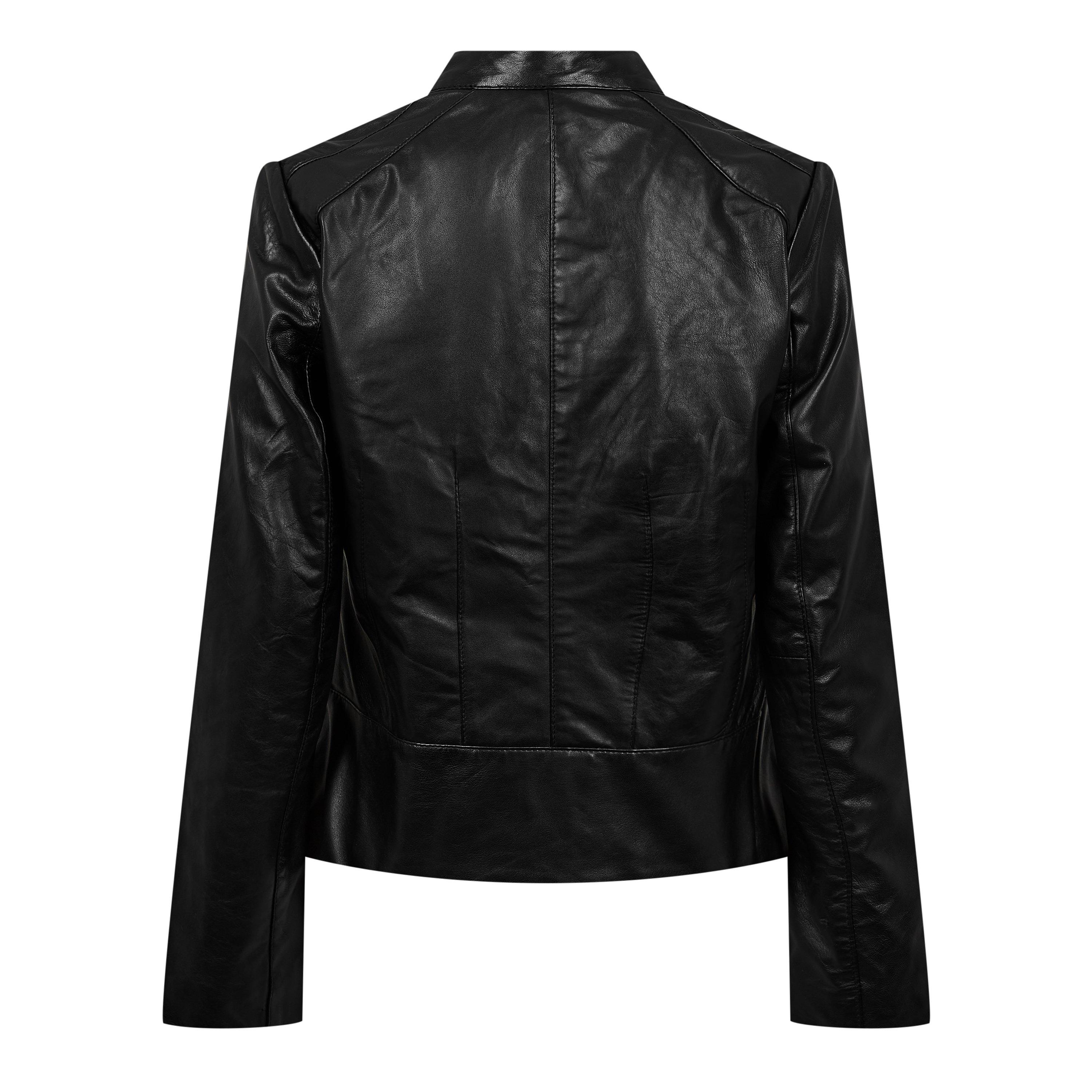 Biba Neru Collar Leather Jacket