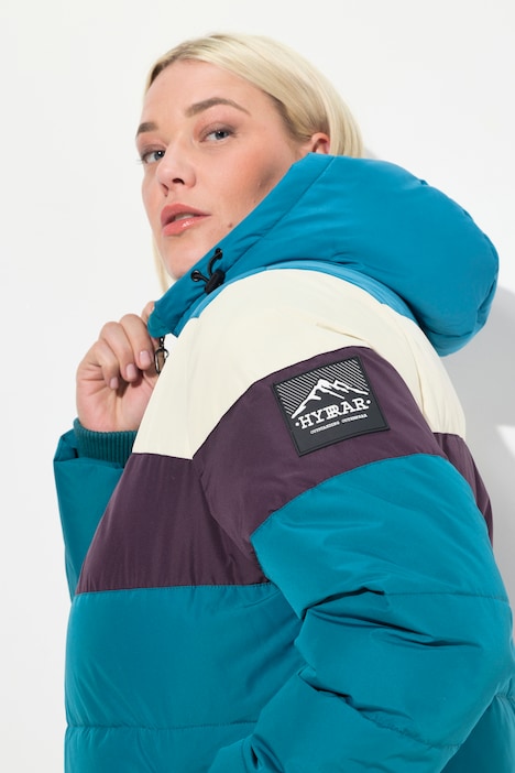 Funktionsjacke, wasserdicht, 2-Wege-Zipper, Kapuze