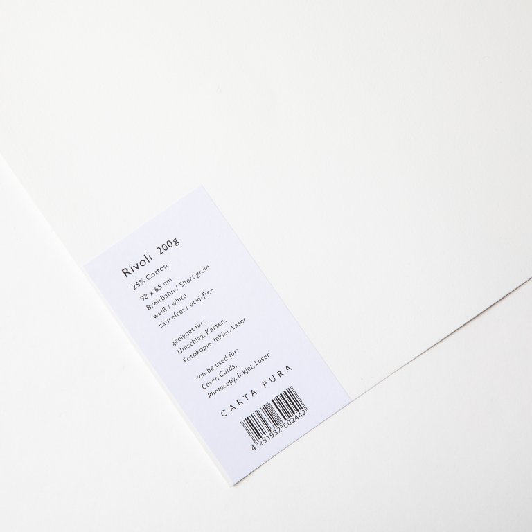 Carta Pura Zeichenpapier Rivoli, 25 % Hadern