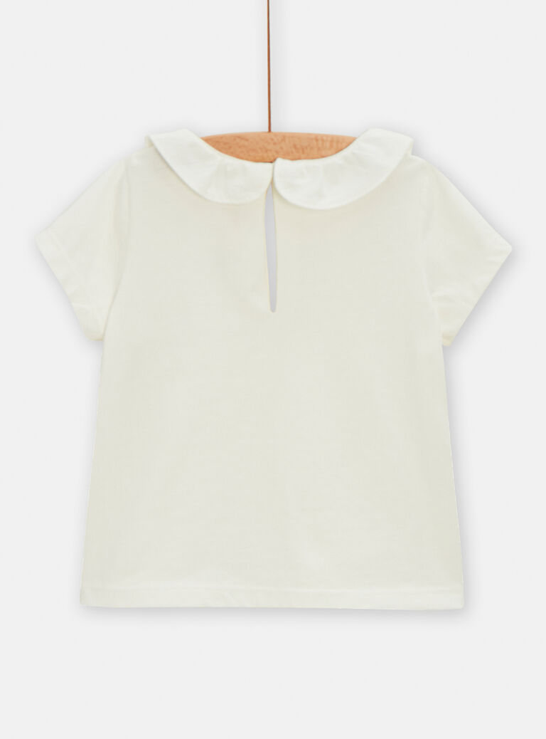 Brassière écrue unie pour bébé fille