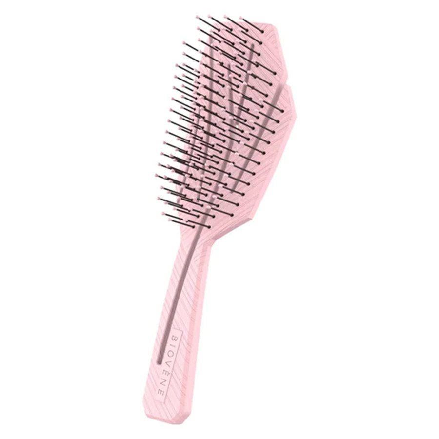 Biovène The Conscious™ Compact Detangling Brush Biodegradable Wet & Dry Brush Ice Pink