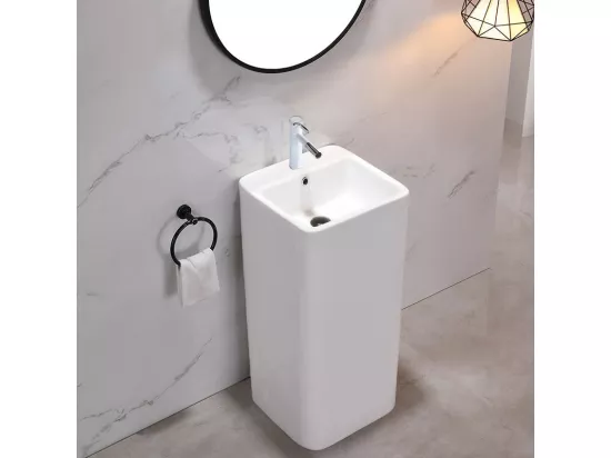 Vasque Autoportante Rea Frisa White