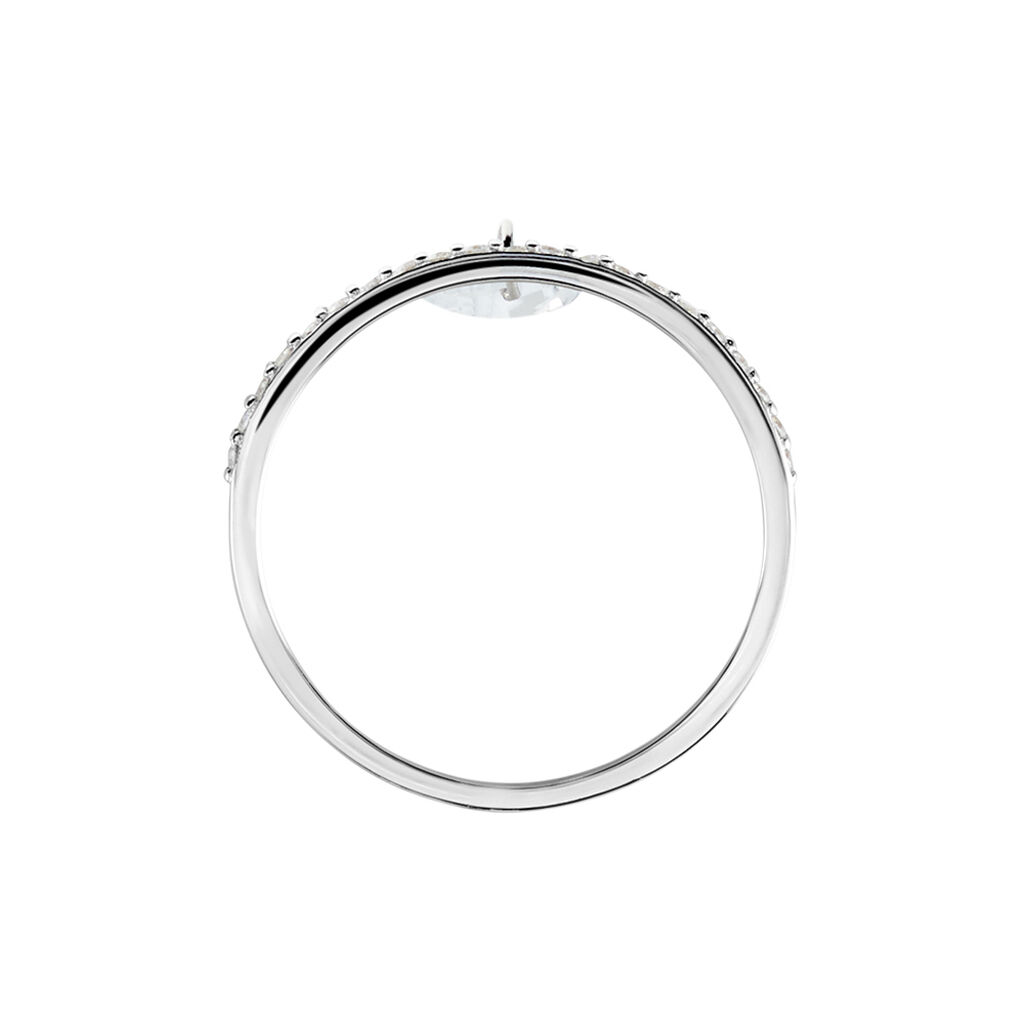 Bague Aodh Argent Blanc Oxyde De Zirconium