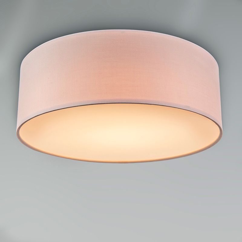 Plafondlamp roze 30 cm incl. LED - Drum LED