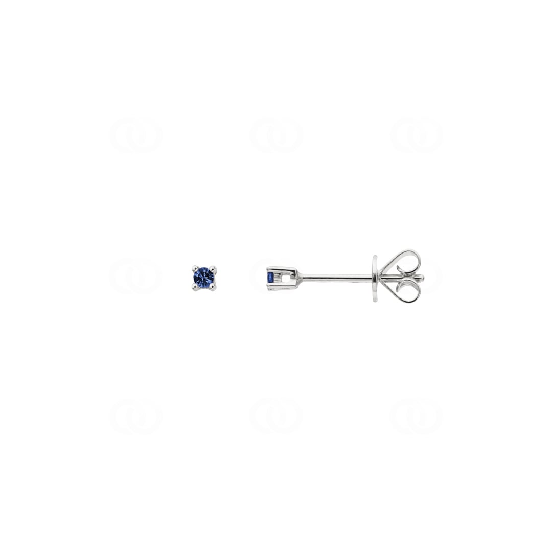 Ohrstecker 750/18 K Weissgold mit Saphiren