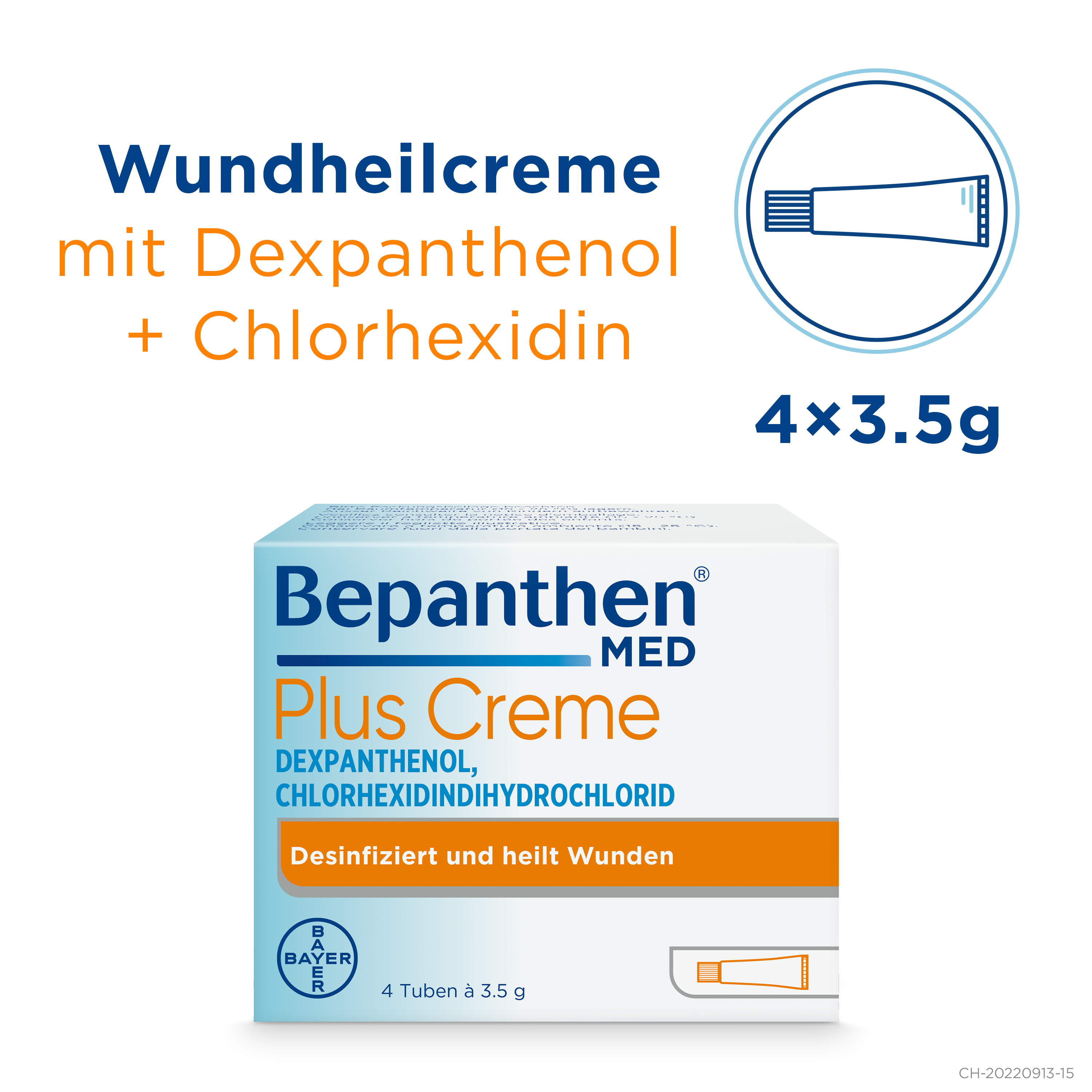 BEPANTHEN MED Plus Creme Tb 3.5 g