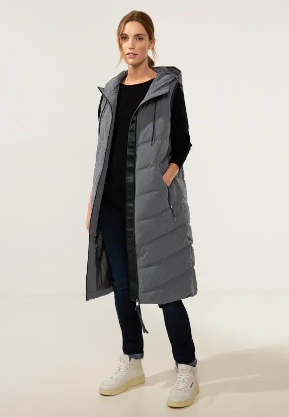 Teflon Longweste - frost grey melange