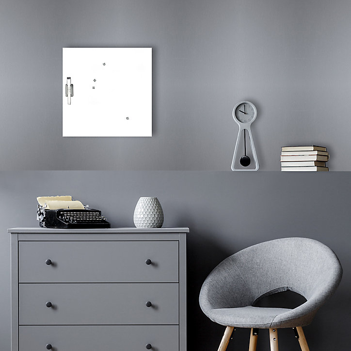 Tableau mémo board blanc L.50 x l.50 cm
