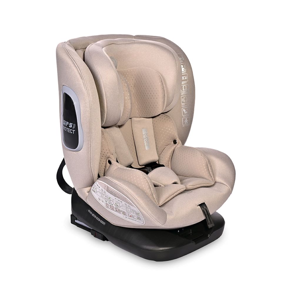 Lorelli Kindersitz Phoenix i-Size Isofix Gruppe 0+/1/2/3 (40-150cm) Top Tether beige