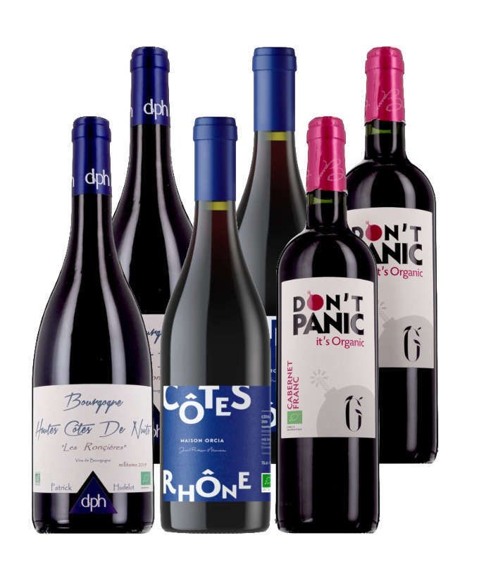 Trio de France 100% bio - 6 bouteilles