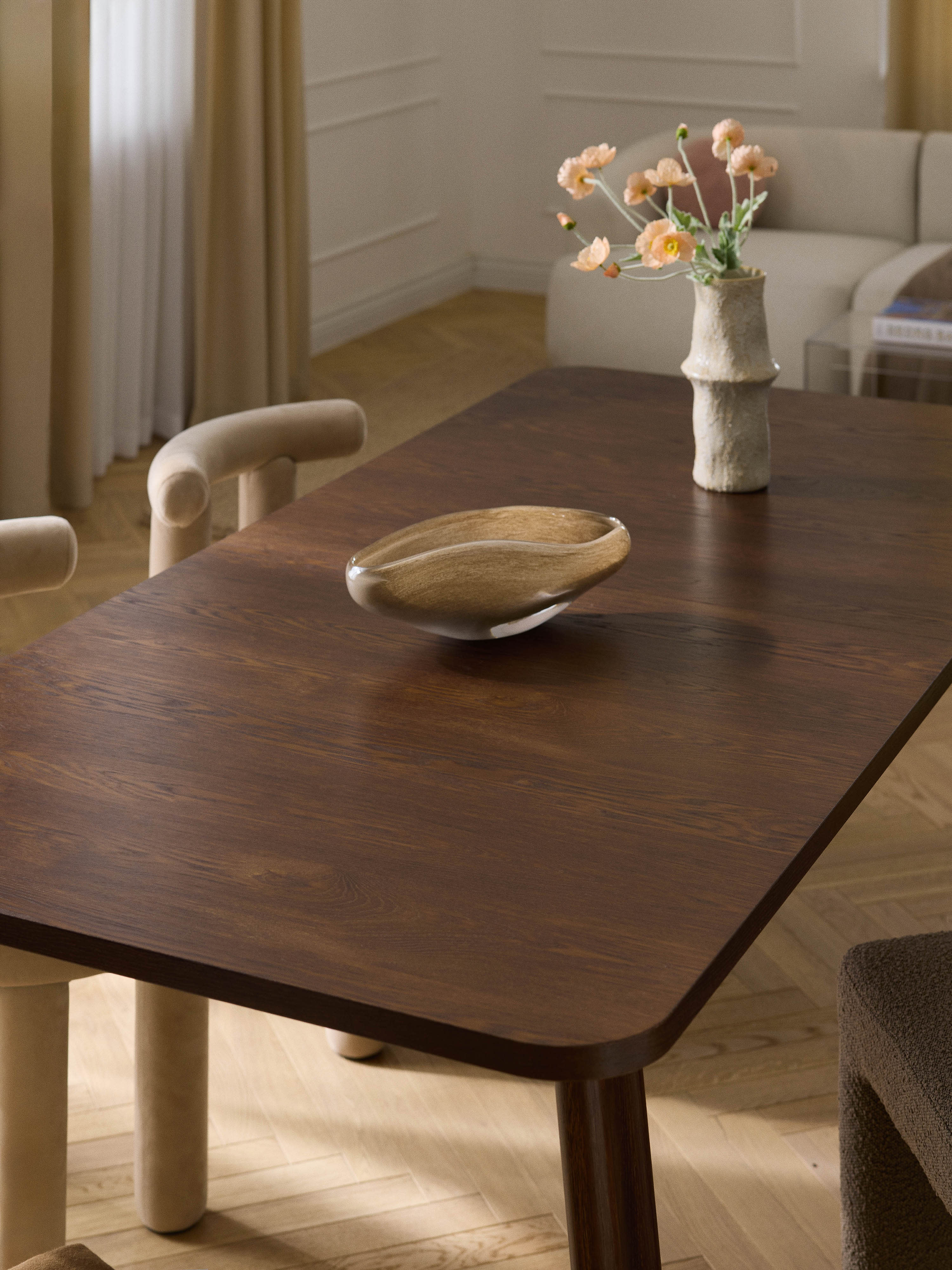 Uitschuifbare eettafel Ember, in verschillende formaten