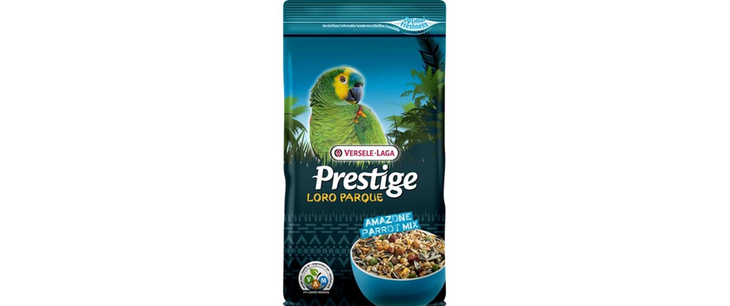 Ziervogelfutter Prestige Loro Parque Mix, 1 kgAngereicherte Samenmischung für Amazonenpapageien