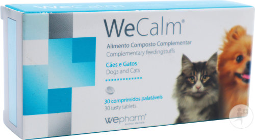 Wepharm WeCalm Aliment Complémentaire Pour Chiens Et Chats 30 Comprimés