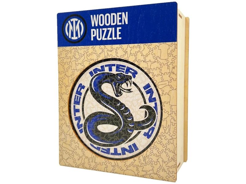 Iconic Puzzle FC Inter Mailand – Logo mit Schlange Holzpuzzle Grösse M