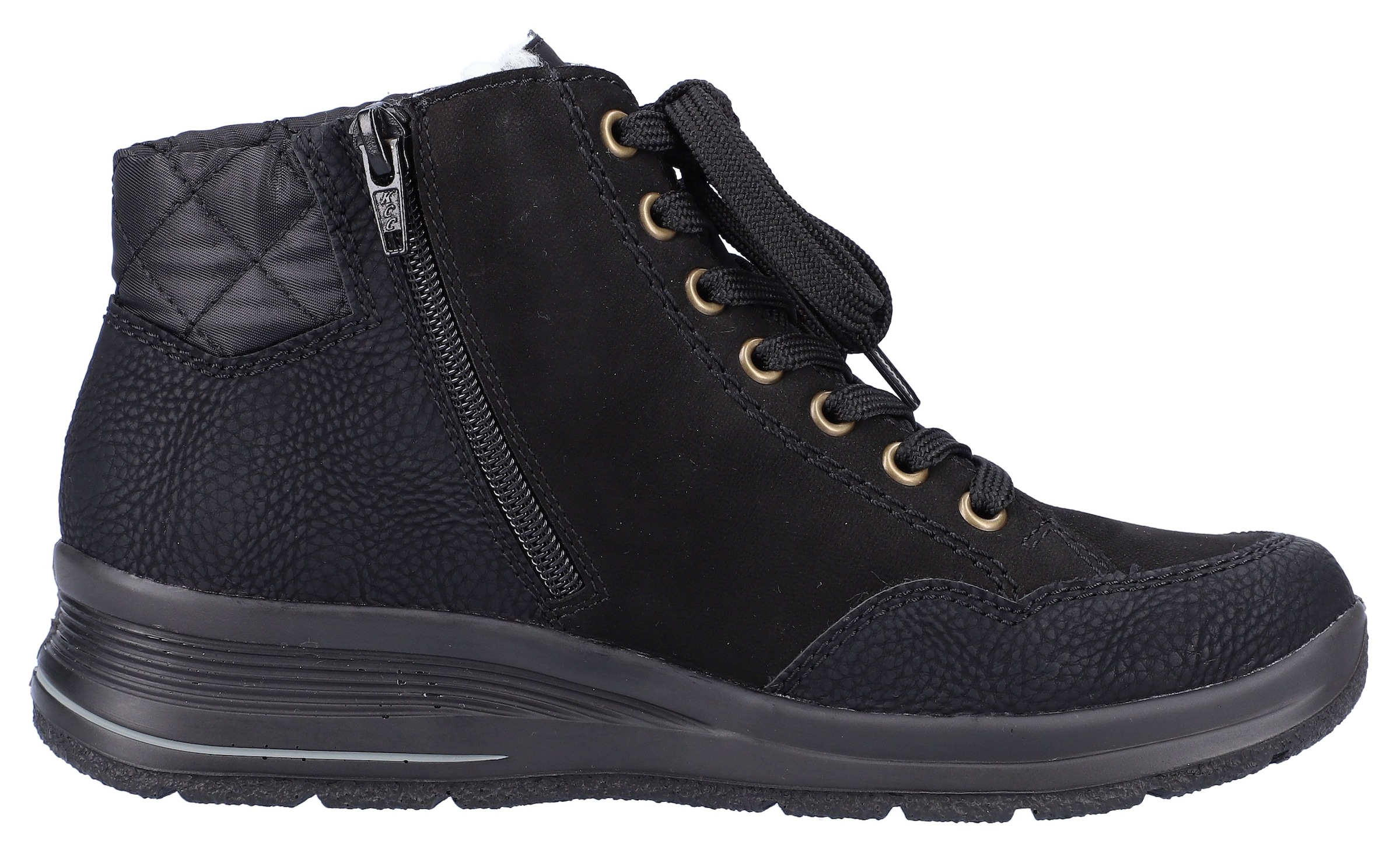 Rieker Winterboots  mit Zierreissverschluss aussen