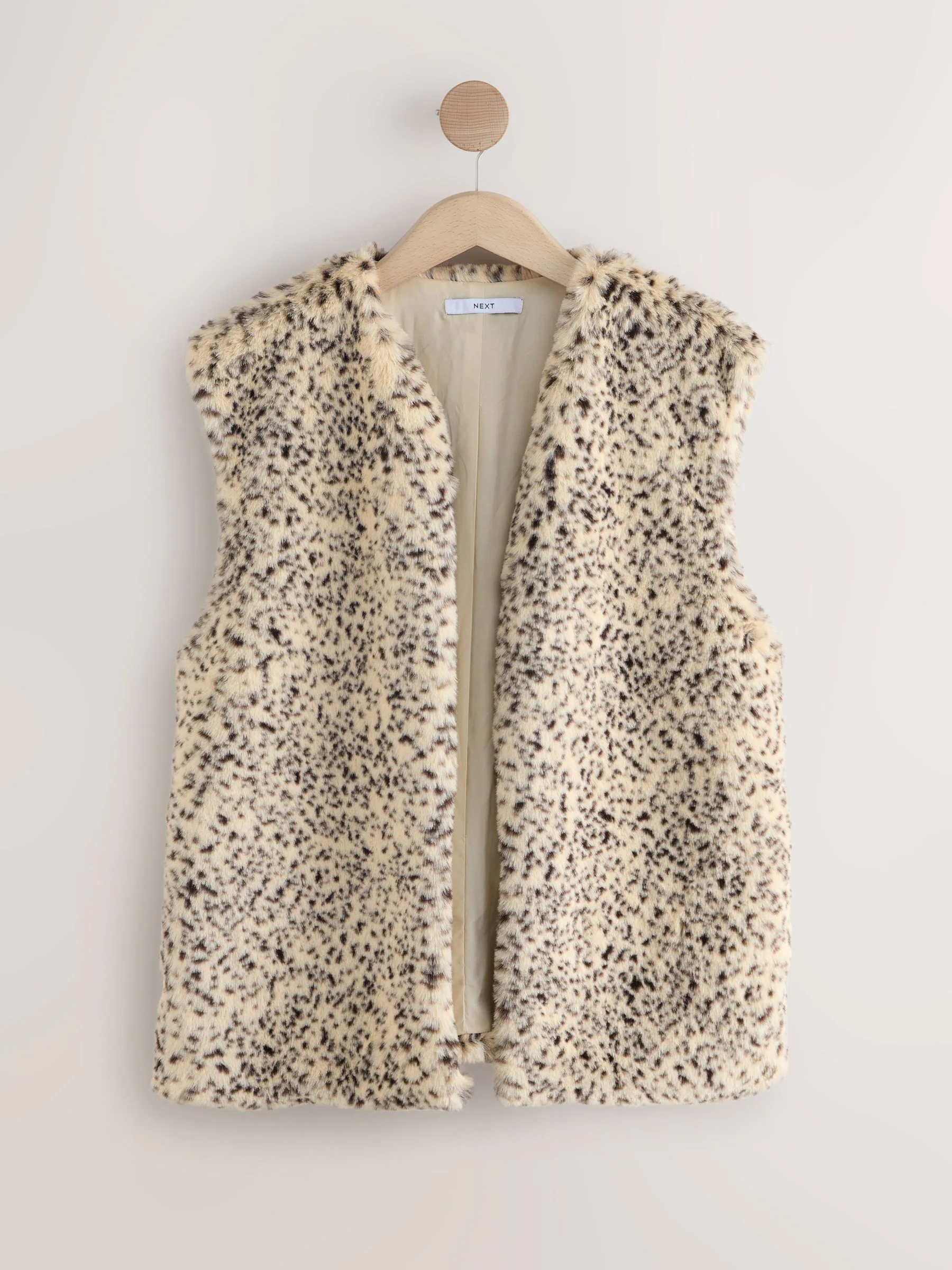 Dierenprint - Gilet van imitatiebont