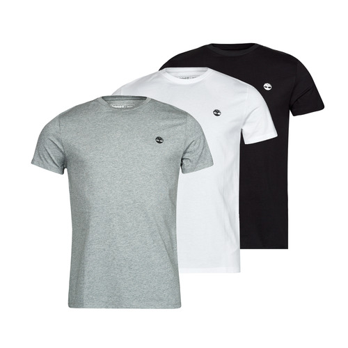 Timberland - SS BASIC JERSEY X3 - Blanc / Gris / Noir