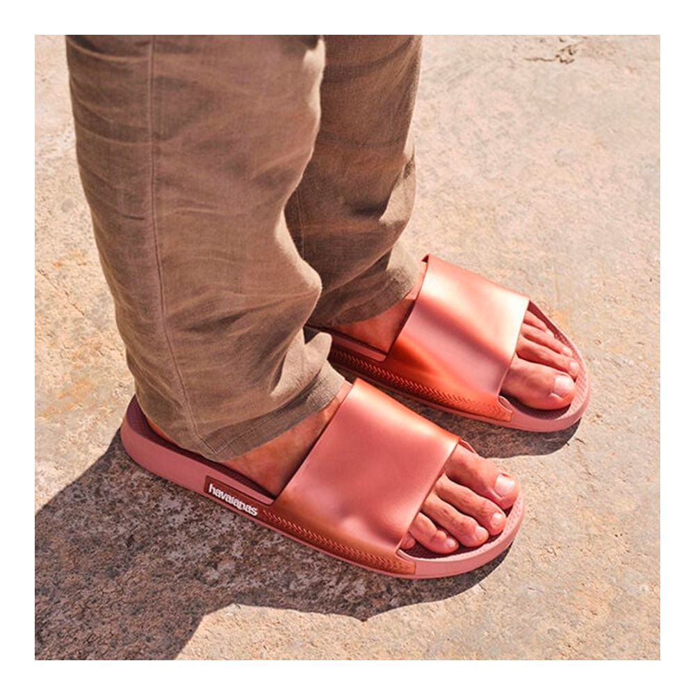 Havaianas SLIDE BRASIL - Sandales crocus rose