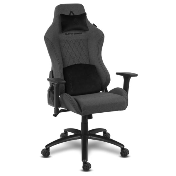 Cadeira Gaming Alpha Gamer Gaia V2 Cinzento