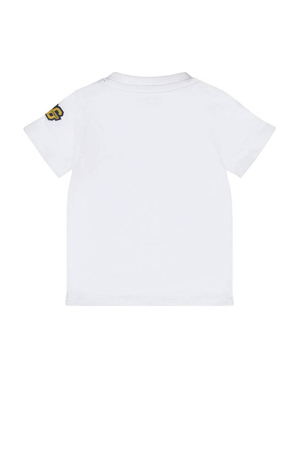 Dirkje T-shirt T-shirt ss met tekst wit