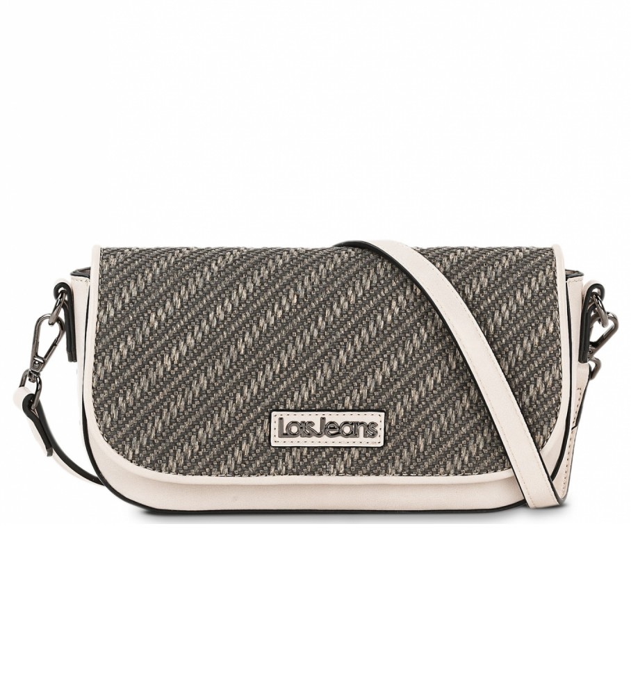 Bolsa de ombro Lois 313385 preta - 24x13,5x5cm -