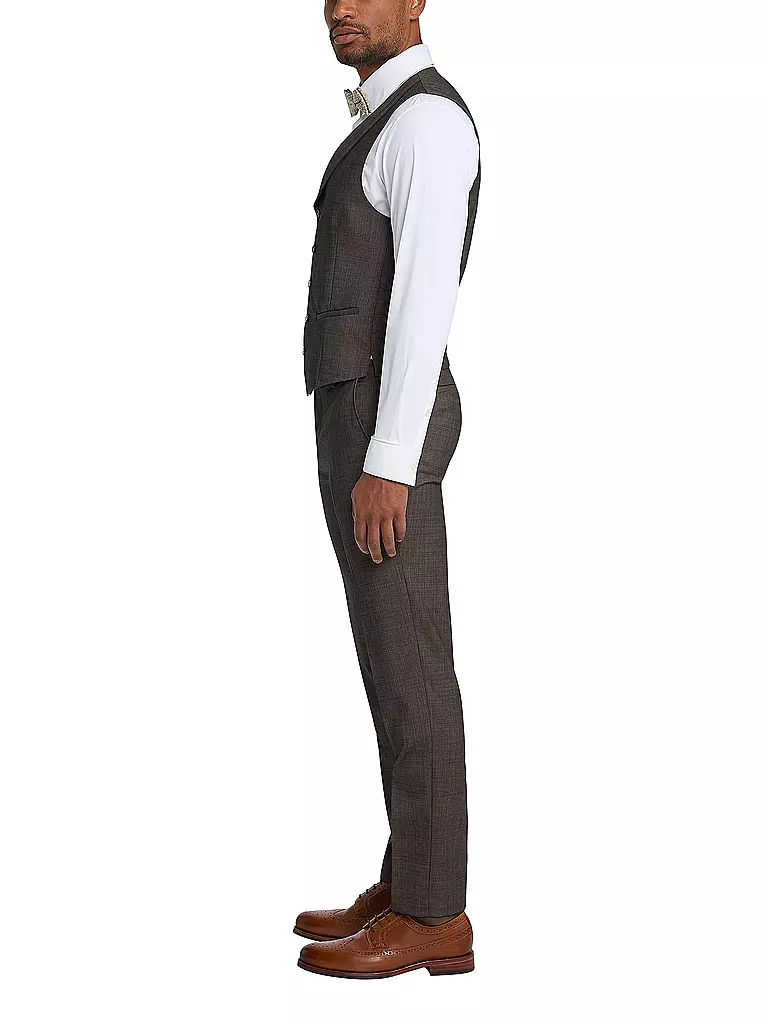 CG - CLUB OF GENTS Anzugweste Slim Fit PHILLIP braun
