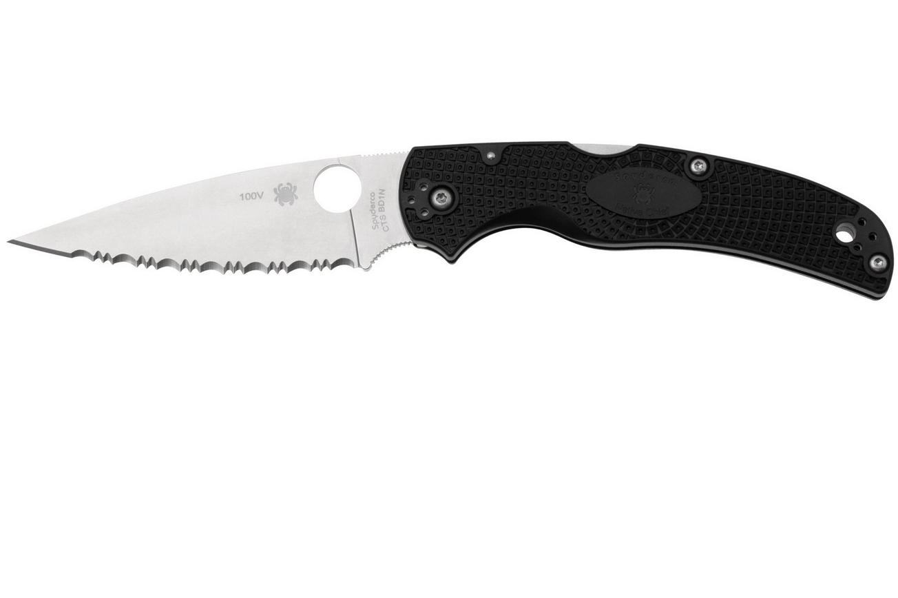 Spyderco Native Chief Lightweight C244SBK, serrated zakmes