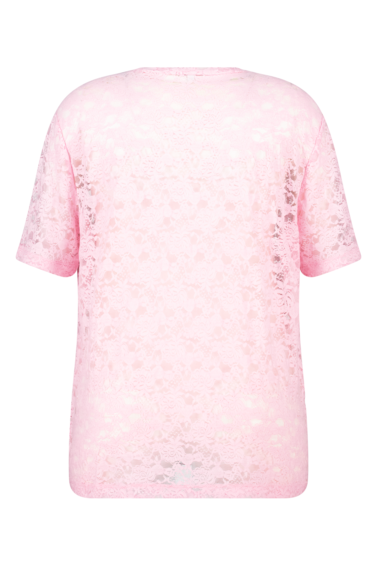Sportief T-shirt van kant Licht pink