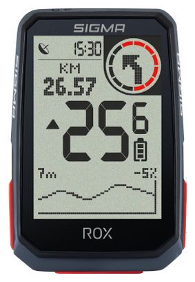 Compteur GPS Sigma ROX 4.0 Pack Cardio Noir