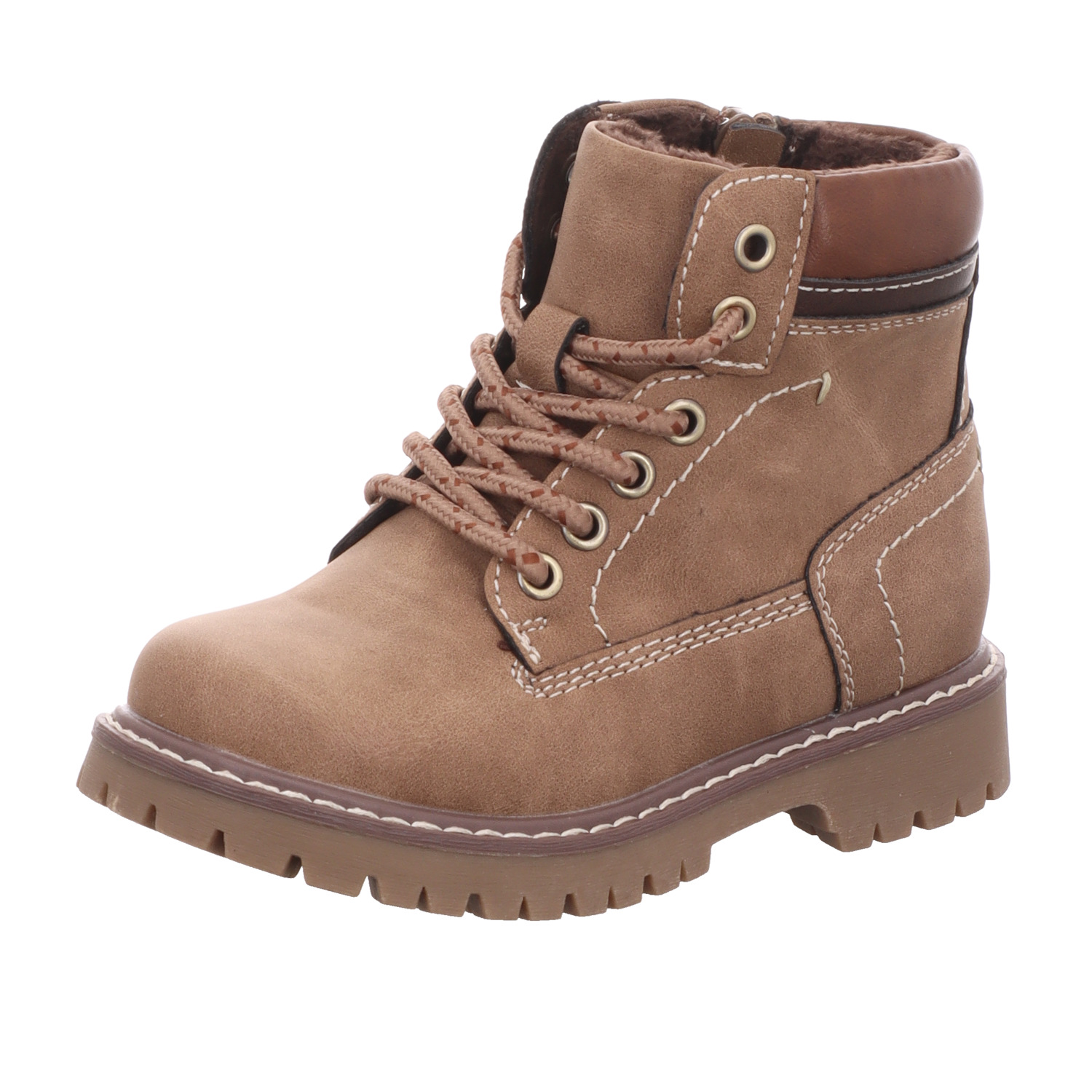Indigo Kinder-Jungen-Schnürstiefel Braun