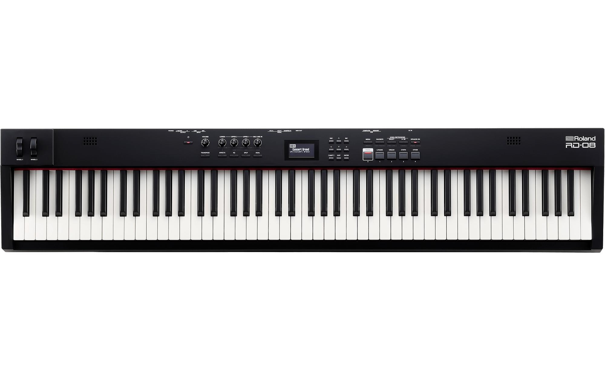 E-Piano RD-08<br>Stage Piano mit 88 gewichteten Tasten