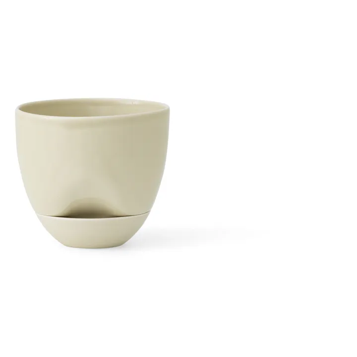 Audo Copenhagen Cache pot Hydrous en céramique  | Beige
