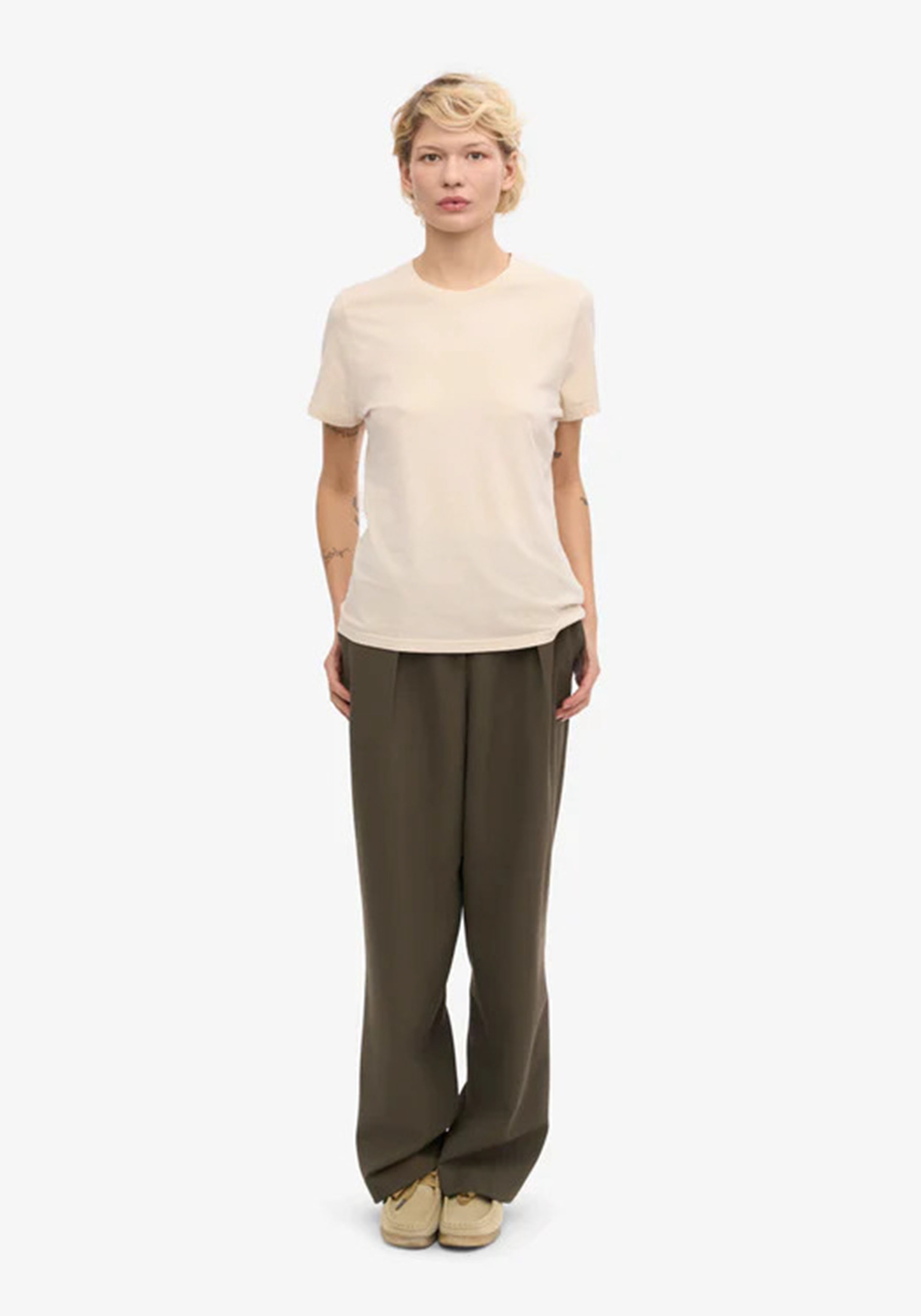 Colorful Standard Damen-T-Shirt Ivory White