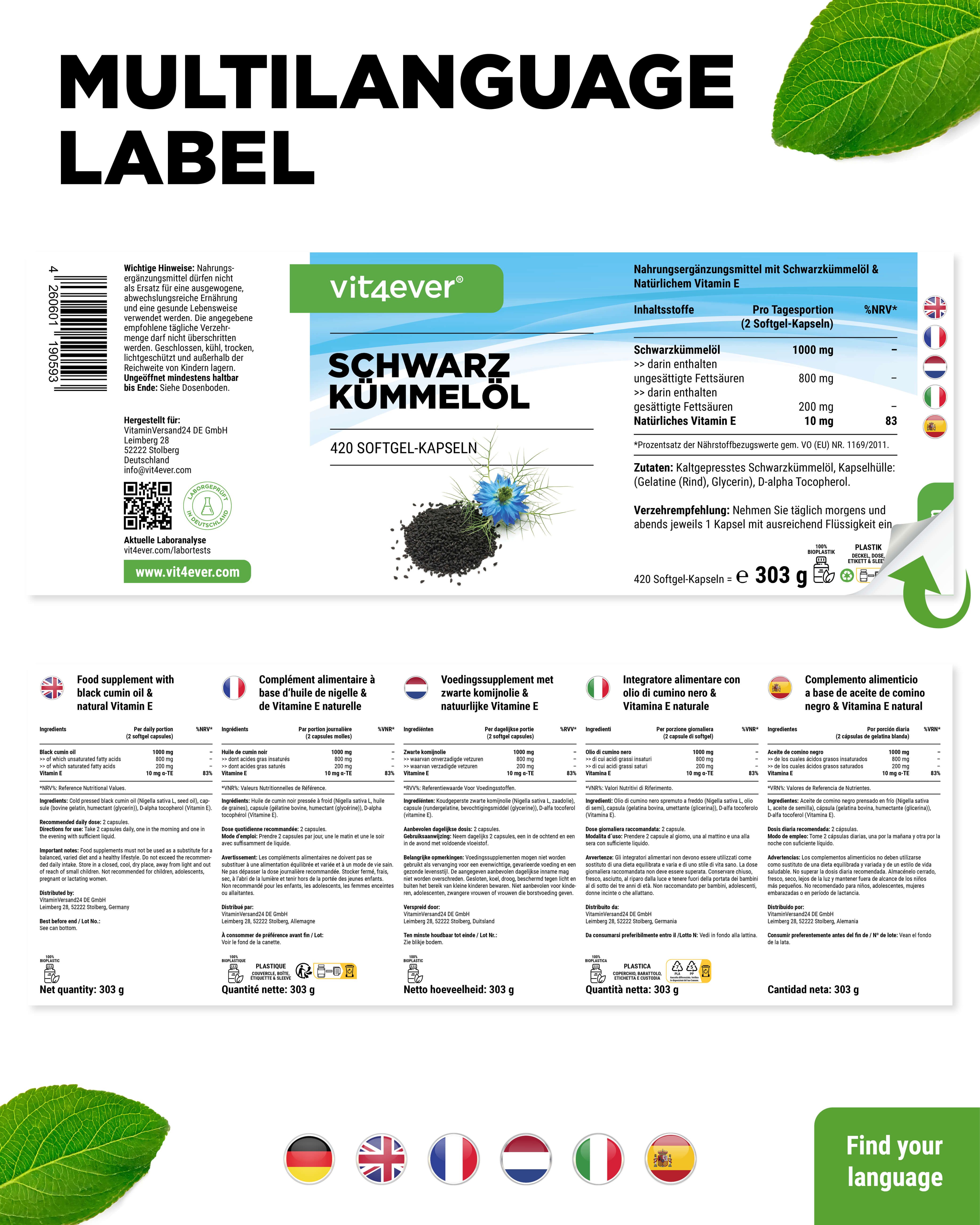 vit4ever Schwarzkümmelöl