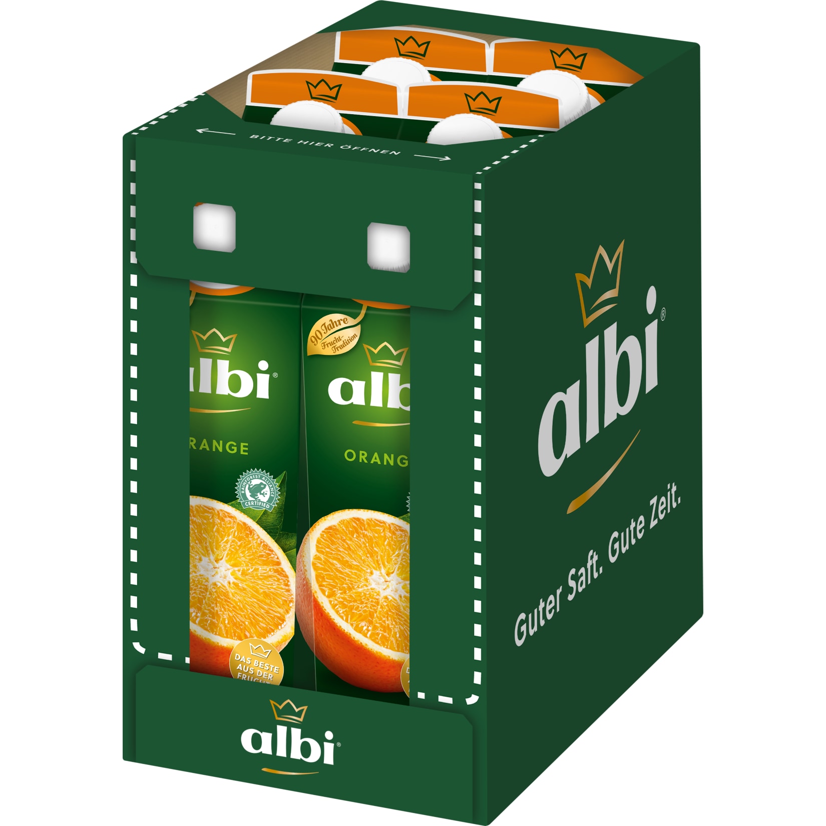 albi Orangensaft 1 Liter, 6er Pack
