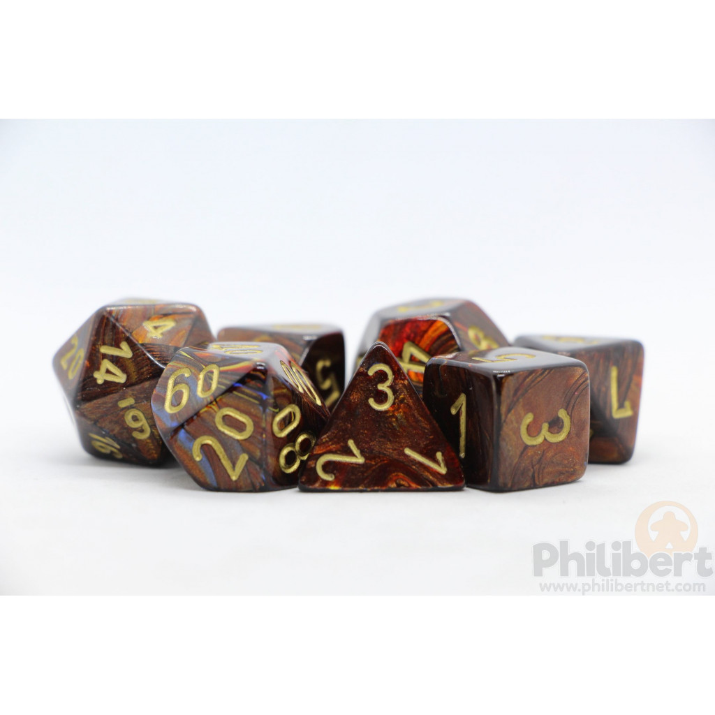 Set de 7 Dés JDR Chessex : Scarab