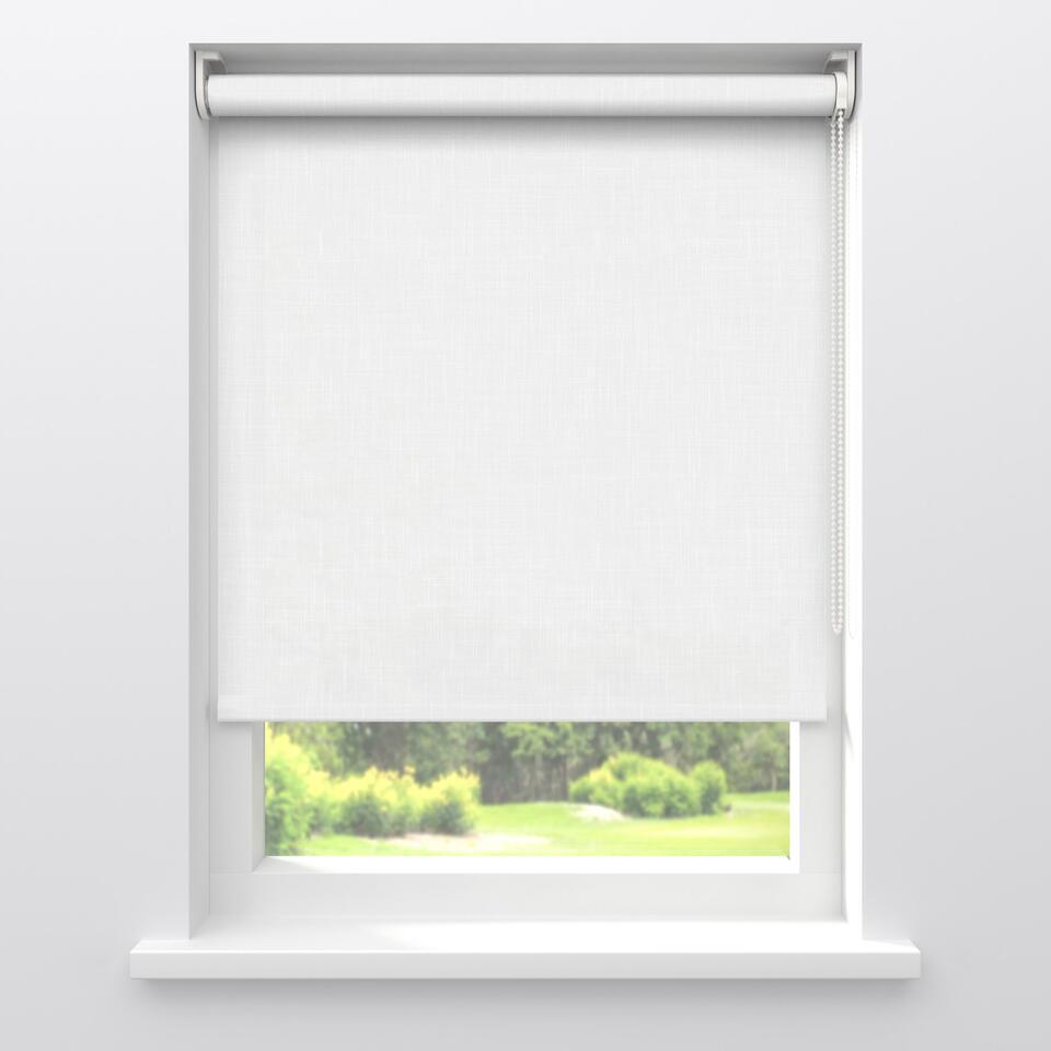 Fenstr Rolgordijn Iris Wit Lichtdoorlatend