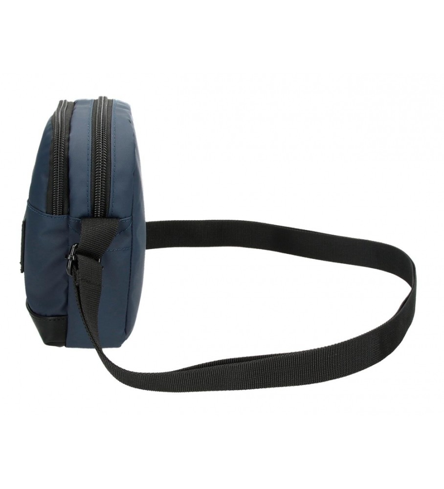 Bolsa de ombro pequena Pepe Jeans Hoxton com dois compartimentos, azul marinho