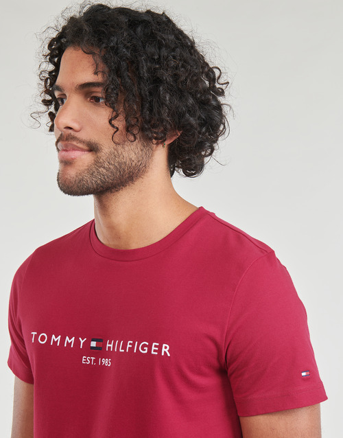 Tommy Hilfiger - TOMMY LOGO TEE - Bordeaux