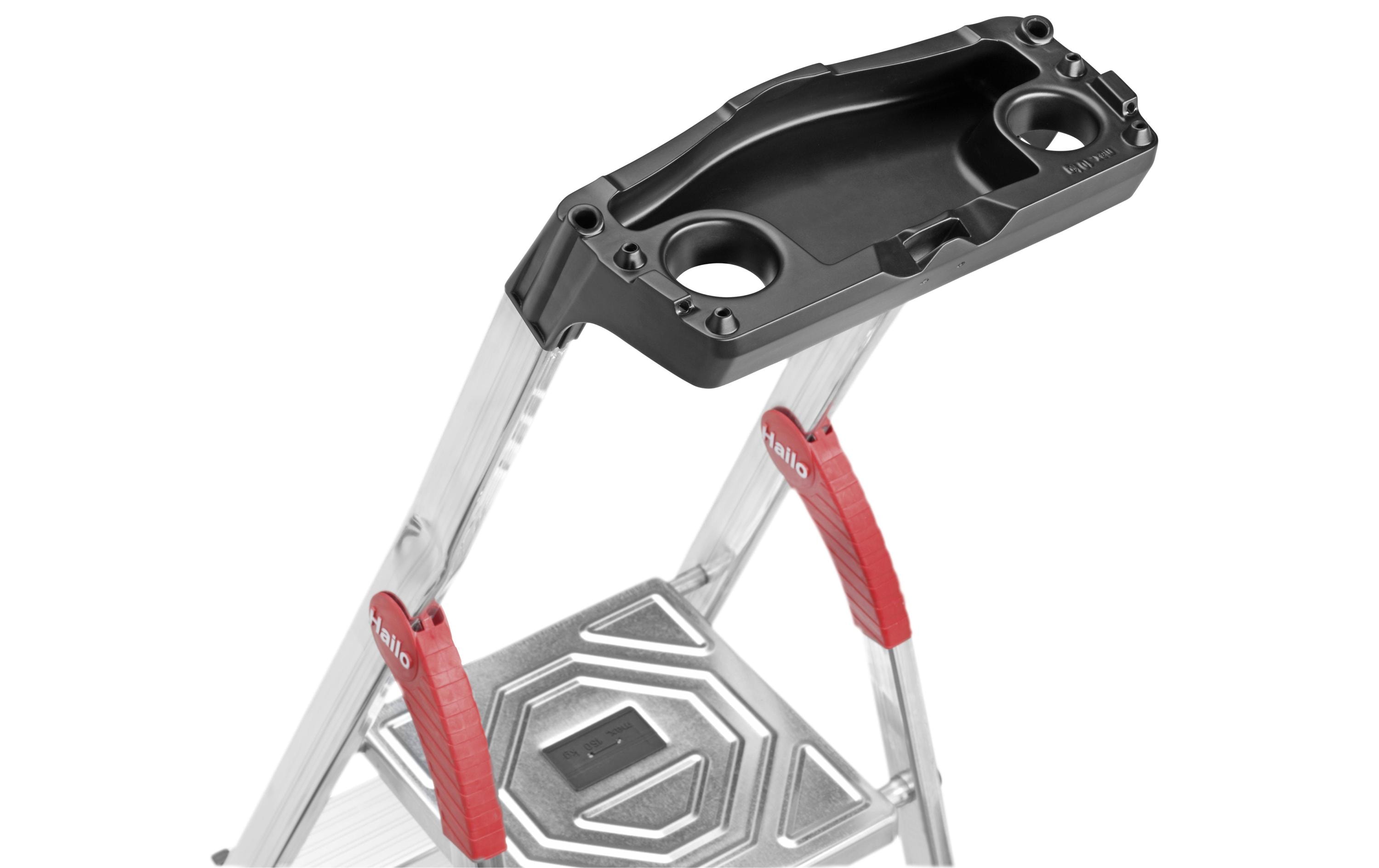 Stehleiter L80 Comfort Line 6 Stufen<br>Die Alu-Sicherheits-Leiter mit extra tiefen Stufen